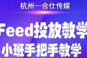 合仕传媒Feed投放教学,手把手教学,开车烧钱必须自己会!