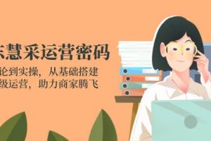 （14248期）京东慧采运营密码：从理论到实操，从基础搭建到高级运营，助力商家腾飞