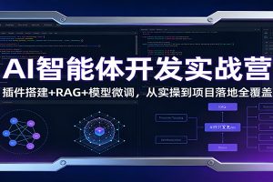 AI智能体开发实战营:插件搭建+RAG+模型微调,从实操到项目落地全覆盖
