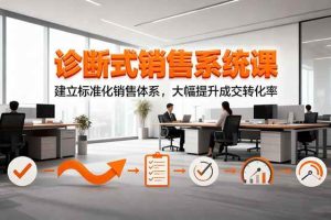 （16435期）诊断式销售系统课，建立标准化销售体系，大幅提升成交转化率